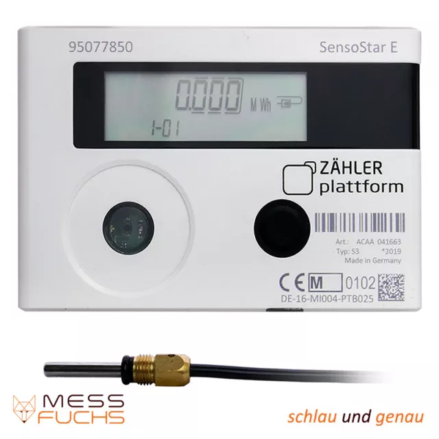 Wärmezähler Wärmemengenzähler SensoStar E Qn 0,6 110mm TF 5,0mm Eichung 2024 Neu