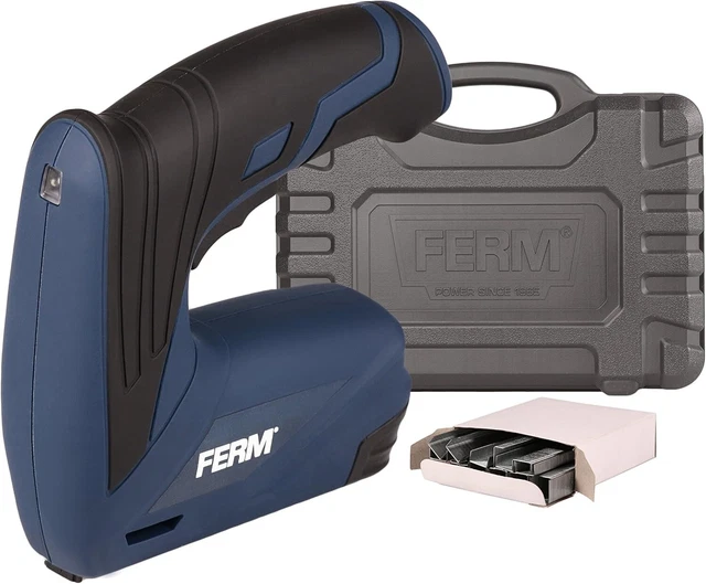 Graffatrice Chiodatrice Elettrica FERM - Include 400 Punte E 100 Chiodi | Cavo 2 Metri - Foto 7