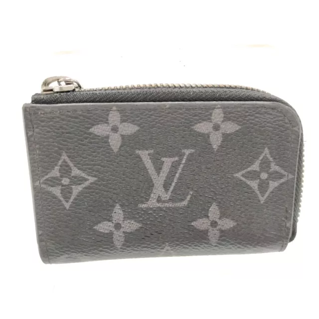 Louis Vuitton LV Coin Case  Black Monogram Eclipse 1355763