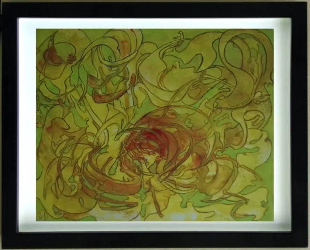 Dessin  Gouache  COMPOSITION  ABSTRAITE  Signé  G. VON DER LOO (1911/1996) (H)