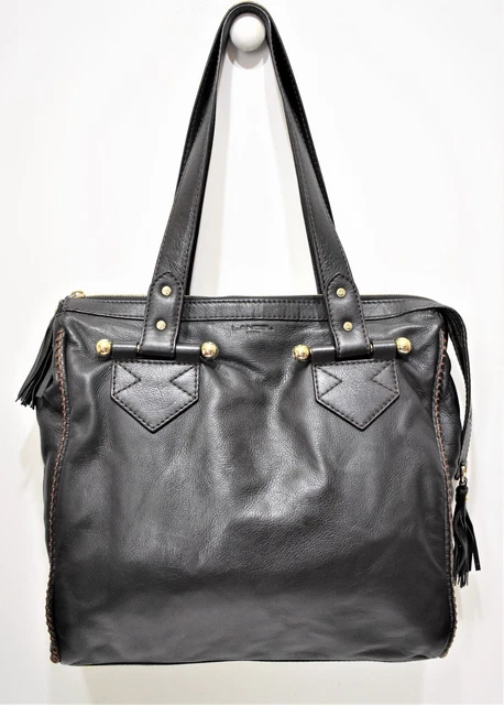 LANCEL, Beau sac " Pâmoison " porté épaule en cuir noir