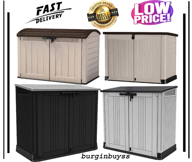 KETER STORE IT Out NovaGarden Lockable Storage Box XL Shed Outside Bike