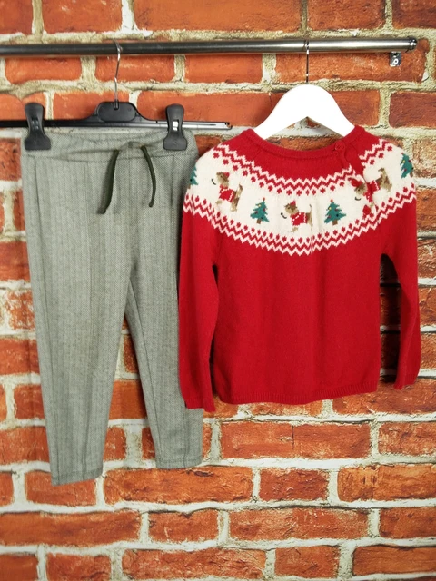 GIRLS BUNDLE AGE 2-3 YEARS JOHN LEWIS etc CHRISTMAS JUMPER TROUSERS KIDS 98CM