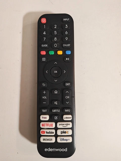 Télécommande Neuve Pour Téléviseurs EDENWOOD ED4902FHD, ED4903FHD, ED4903UHD - Réf. RC-A4995