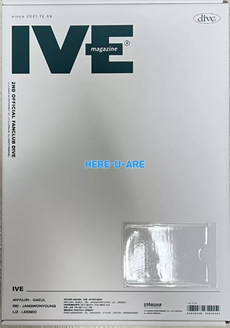 IVE 2ND OFFICIAL fanclub kit DIVE 2nd membership KIT full NO