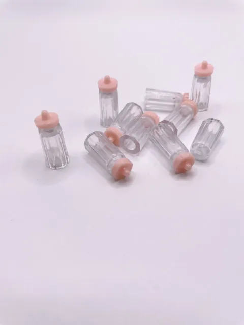 10 Piece BABY BOTTLE PINK GIRL  Charms Crafts Decoden Nails Art US SELLER