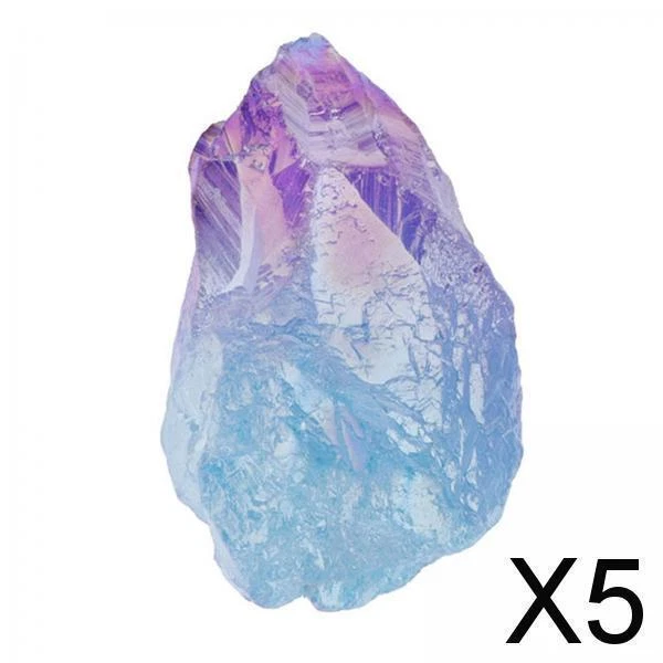 5X  Naturel Pierre Gemme Cristal Améthyste Table Petit Ornement 4-5cm