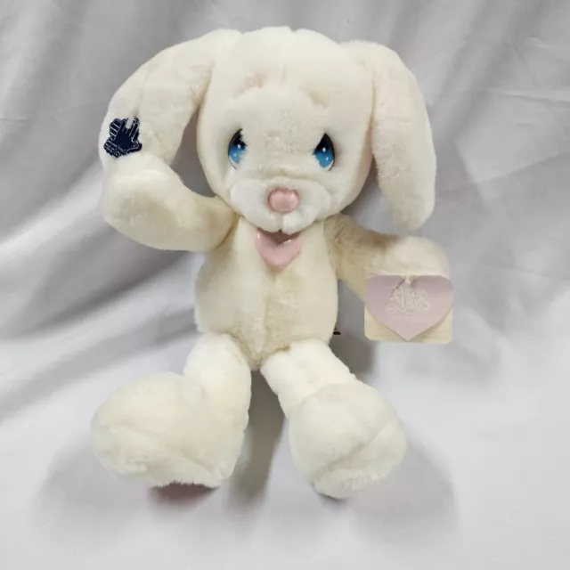 Vintage Applause Bunny Rabbit PLUSH White SNOWBALL 1985 Precious Moments Rare