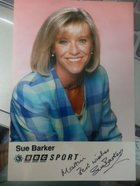 Sue  Barker  -   Tv  Presenter    -  Autographed  Photo