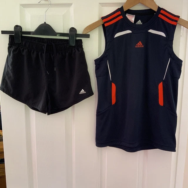 Adidas Ragazze Pantaloncini E Giubbotti Da Corsa Atletica - Età 11-12 Anni