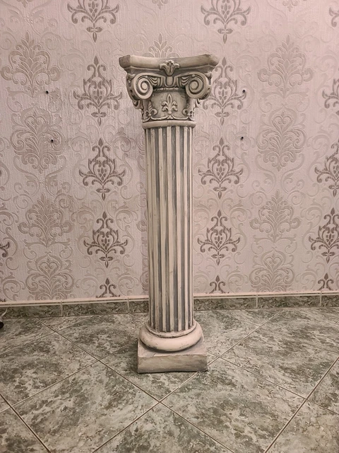 Colonne Dorique En Plâtre Armé H1m – Pilier Déco Staff – SCULPTURE DECO