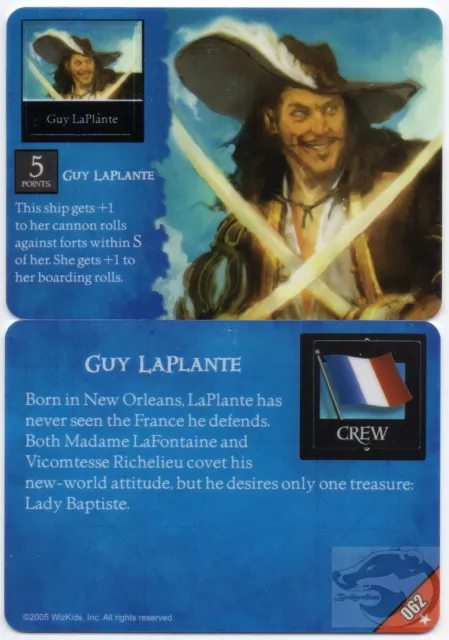 Wizkids Pirates Pocketmodel - Guy LaPlante (Crew) PofR 062 C