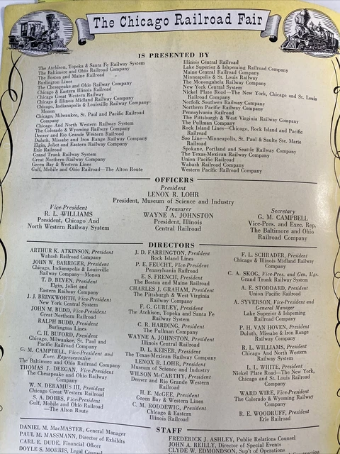 Chicago Railroad Fair Offical Guide 1949 3