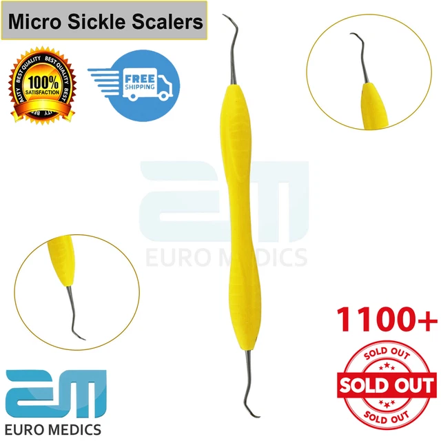 Strumento Manuale Ergonomico Parodontale Odontoiatrico Micro Falciforme Rivestito 394614520316 - Foto 9