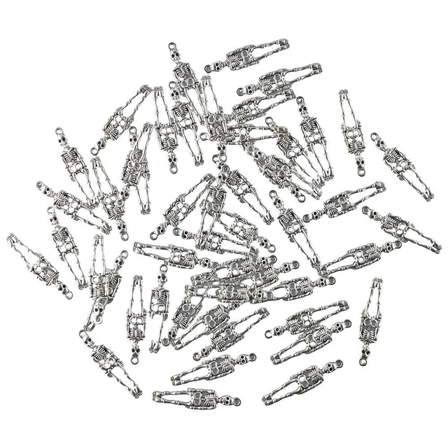 Skelett Körper Schädel Legierter Skelett körper Charms