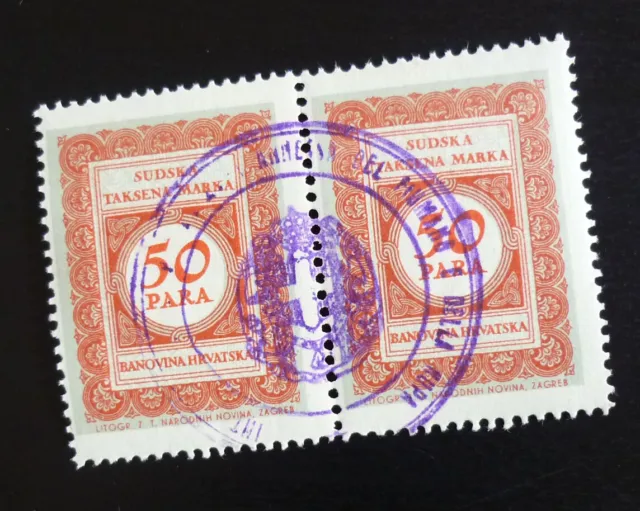 Fiume Croatia Italy Yugoslavia Overprinted Revenue Stamps US 3