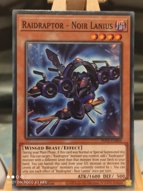 PHNI-EN004 : 3x Raidraptor - Noir Lanius : Playset : Common : 1st ed : YuGiOh