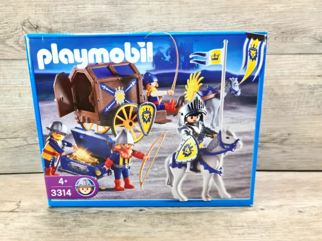 PLAYMOBIL® 3314 Königsritter mit Schatztransport Ritter Wagen NEU OVP RAR SEALED