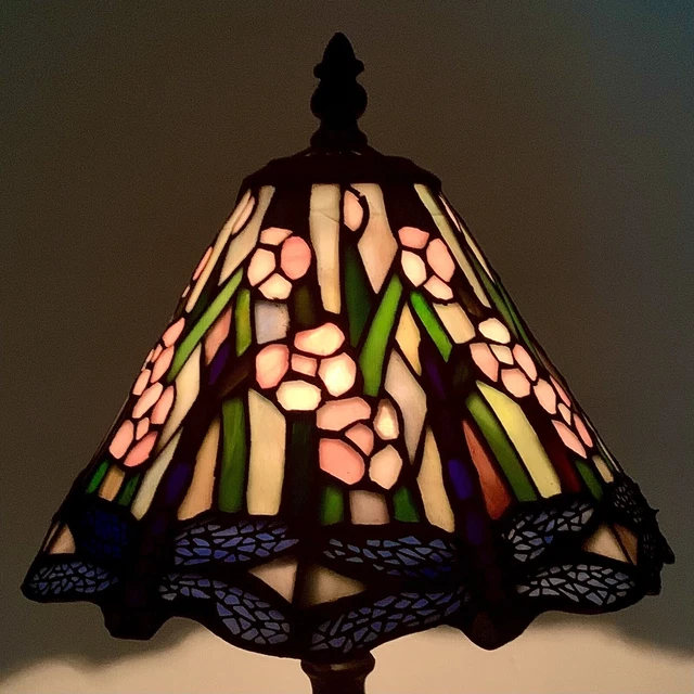 Vintage Tiffany Style Dragonfly Desk Table Lamp 12" Underwriters Laboratories