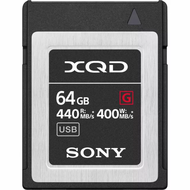 Sony XQD 64GB G Series - Read 440MB/S Write 400MB/S 4K Video