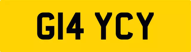 Grace Gracey Gracy Theme Private Car Number Plate Graces Neat Old G Reg G14 Ycy