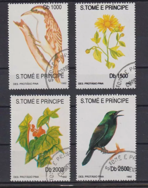 Sao Tome und Principe: Nr. 1330-1333 gestempelt / Vögel