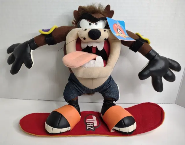 Taz/Tasmanian Devil on Skateboard Plush Looney Tunes 2000