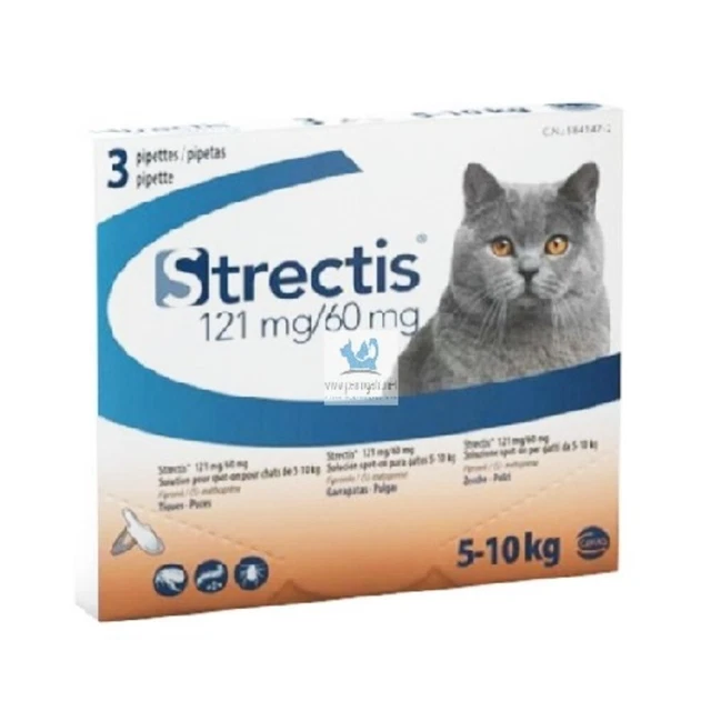 CEVA Pipetas Antiparasitarias STRECTIS GATO 5-10 kg, Fipronilo 121 mg/ (S)