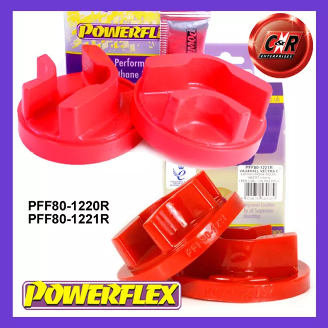 Powerflex Low Dsl EngMnt Rnd Centre Inserts For Saab 9-3 03-14 PFF80-1220R/1221R