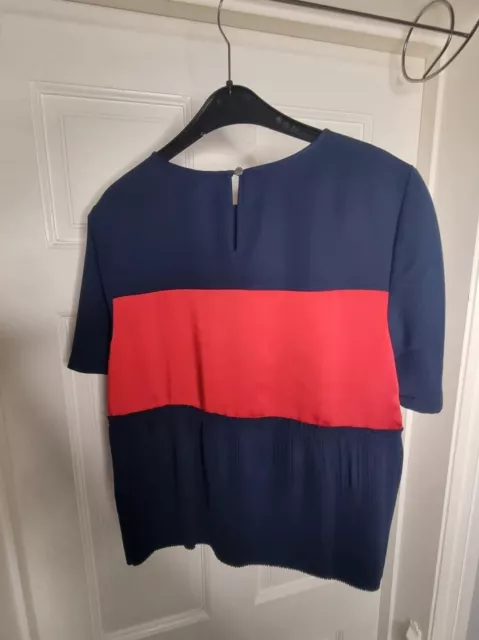 Tommy Hilfiger t-shirt, Women's, New Blouse. Small / UK Size 8. Red & Navy 3