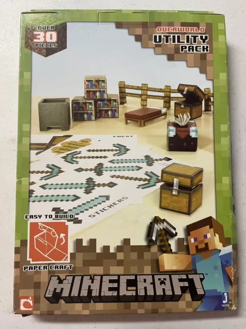 Minecraft Zombie Papercraft (3) Sheet Figure Bundle 16703B5-3