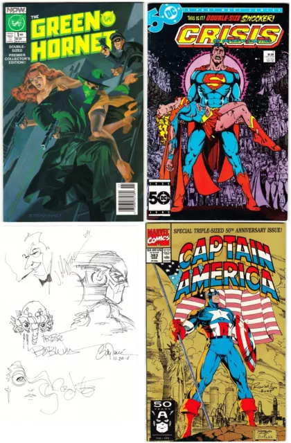 Lot of 35 Comics Books with Keys, Autographs, Sketches ++ Crisis #7, Superman #1