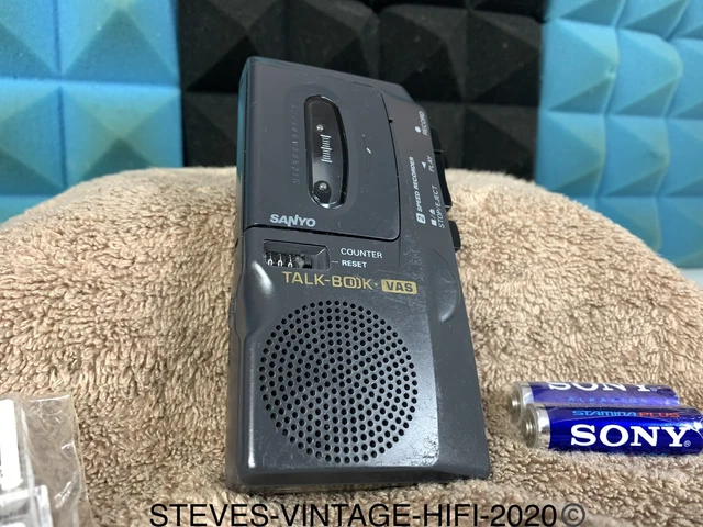Enregistreur Micro-cassette SANYO TRC-520M – Talk-Book – Avec 2 Cassettes – Occasion