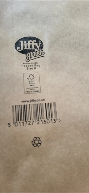 Buste borse imbottite verdi Jiffy resistenti misura PB6 (295x458 mm)