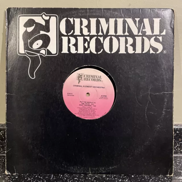 Criminal Element Orchestra - Put The Needle To The Record  - 12" - 87 - Hip Hop