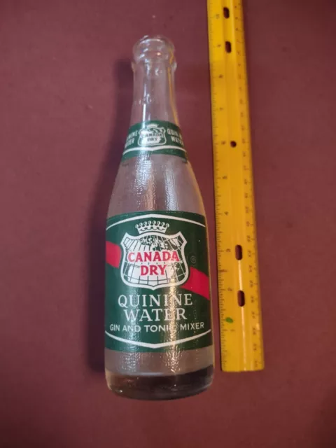 Vintage Canada Dry Quinine Water 7 Oz Bottle