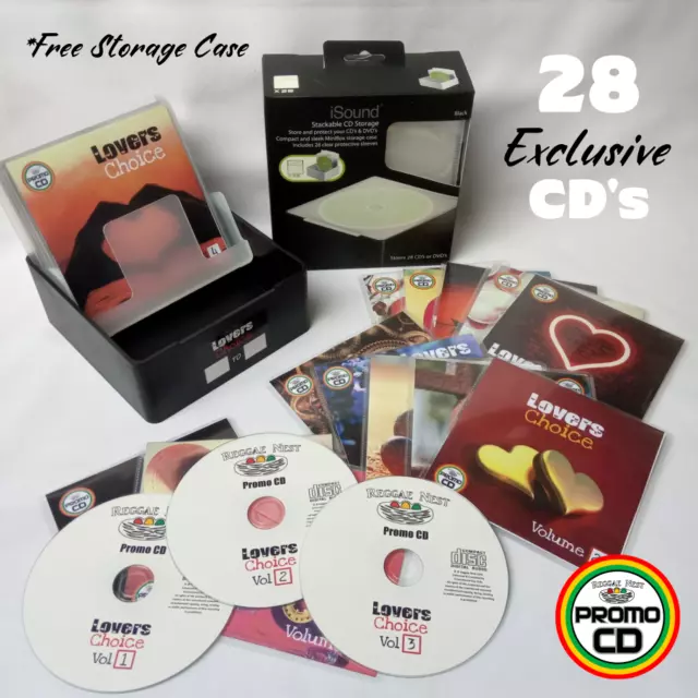 Lovers Choice Collectors Box Vol 1-28 CD Collection & FREE stackable storage