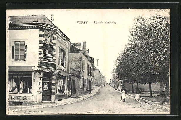 CPA Verzy, Rue de Verzenay