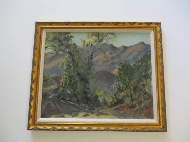 Antique Impressionist Oil Painting Early  California Plein Air Listed Landscape