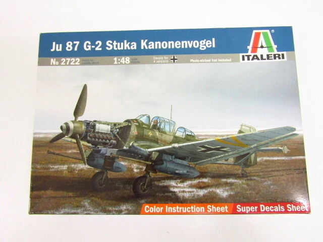 Italeri 1/48 Ju87 G-2 Stuka Kanonenvogel Unassembled Plastic Model Ty11410