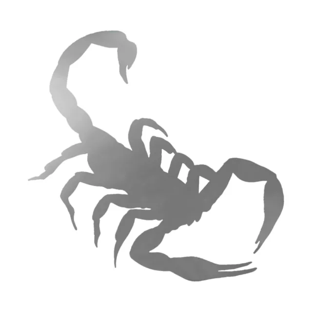 Scorpio Zodiac Decal - Scorpion Sticker - Select Chrome Color And Size