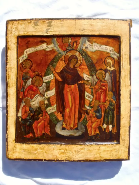 Icona russa antica originale, Russian icon, Russische Ikone, Icon, Ikon, Ikone.