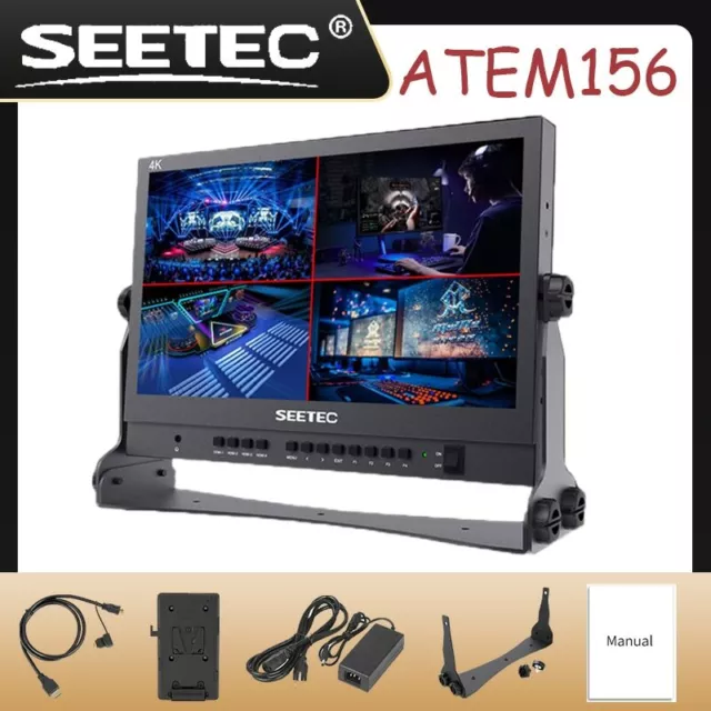 SEETEC ATEM156 15.6 Inch Live Streaming Broadcast Director Monitor Video Monitor