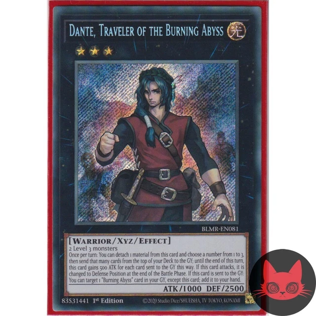 Yu-Gi-Oh! Karte – Dante, Traveler Of The Burning Abyss, Secret Rare, 1st Edition