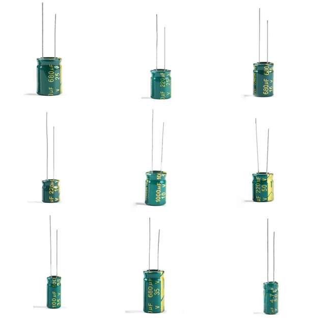 High Frequency Electrolytic Capacitor 10V to 450V 2.2uf~3300uf  Various Values