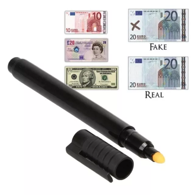 Compact Counterfeit Money Detector Pen Verify Authenticity of Dollar Bills