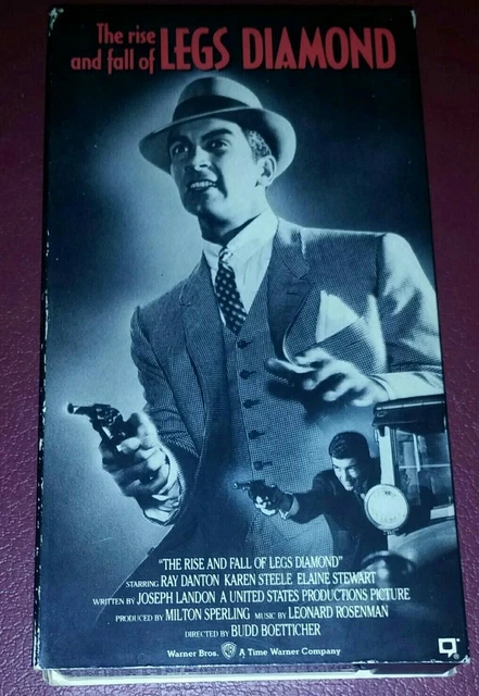 THE RISE AND Fall Of Legs Diamond- VHS Tape - B&W 102 Min Ray Danton ...