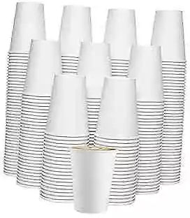 Disposable Coffee Cups 300 Pack, Hot/Cold Beverage Cups Paper 12 oz-300 pack