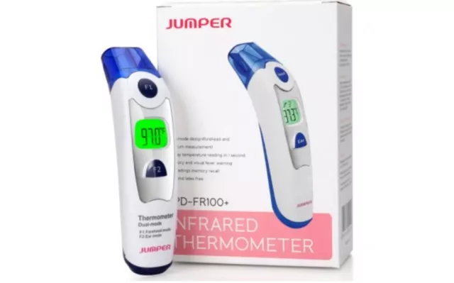 JUMPER Touchless Forehead Ear Thermometer for Adults Baby, Digital Infrared...