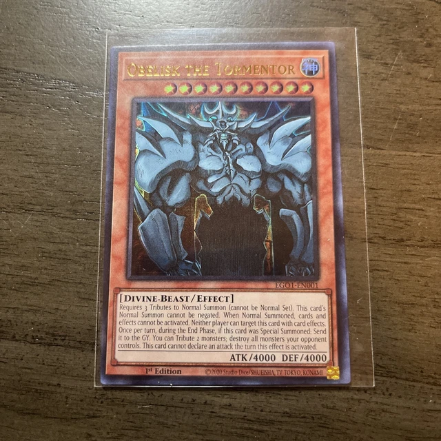 YuGiOh Obelisk The Tormentor EGO1-EN001 1st Edition Ultra Rare Near Mint